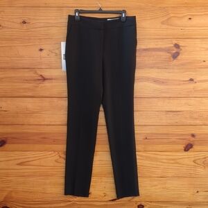 NWT Yves Saint Laurent Black Wool High-Rise Tailored Trousers Size F40/32/8-10